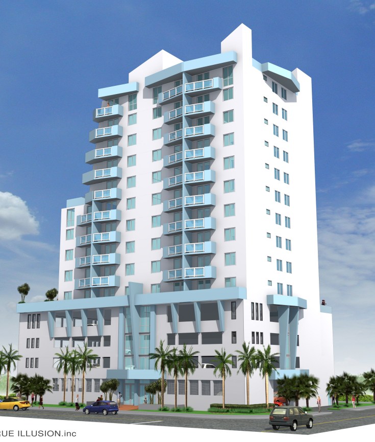 YOSVANY TEIJEIRO 1800 Club Condo Miami 3D renderings pespective view 2 2004