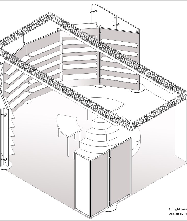 "SUPER SHOES" Booth Design by Yosvany Teijeiro